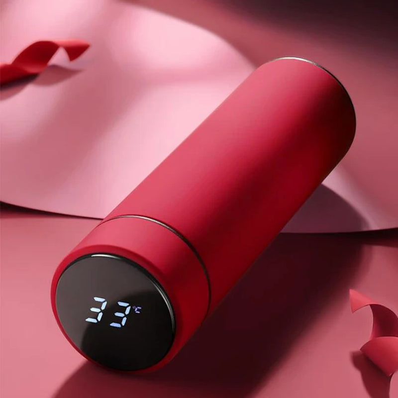 Smart Water Bottle 500ml with Temperature Display | Stainless Steel Leakproof Thermos, Perfect for Coffee, Milk & More | Ideal Christmas Gift