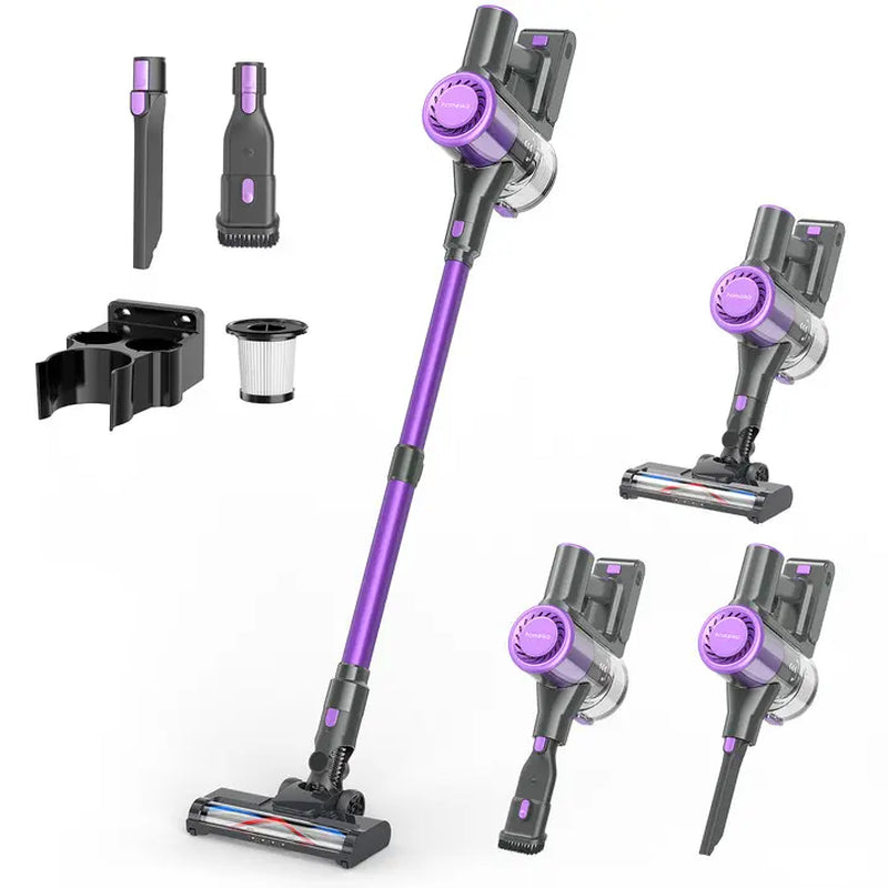 Homeika Cordless Vacuum Cleaner – 28Kpa Suction Power, 380W Brushless Motor, 8-in-1 Versatility, 50-Minute Runtime, Removable Battery – Ideal for Pet Hair and carpets