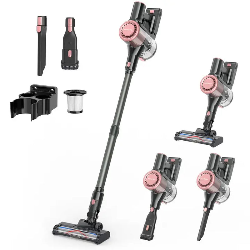 Homeika Cordless Vacuum Cleaner – 28Kpa Suction Power, 380W Brushless Motor, 8-in-1 Versatility, 50-Minute Runtime, Removable Battery – Ideal for Pet Hair and carpets