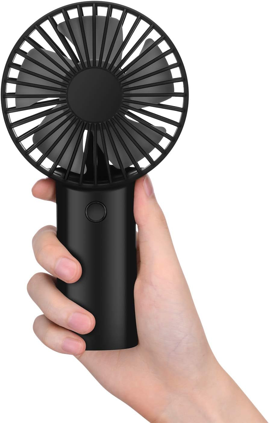 "Cool Breeze Ultra-Powerful 4400mAh Rechargeable Handheld Fan with 15-Hour Runtime-Your Perfect Summer Companion!"